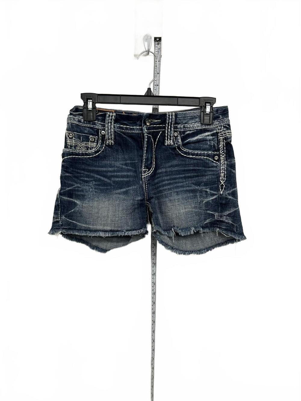 Rock Revival Mid Rise Blue Denim Cutoff Jean Shorts Women's Size 25